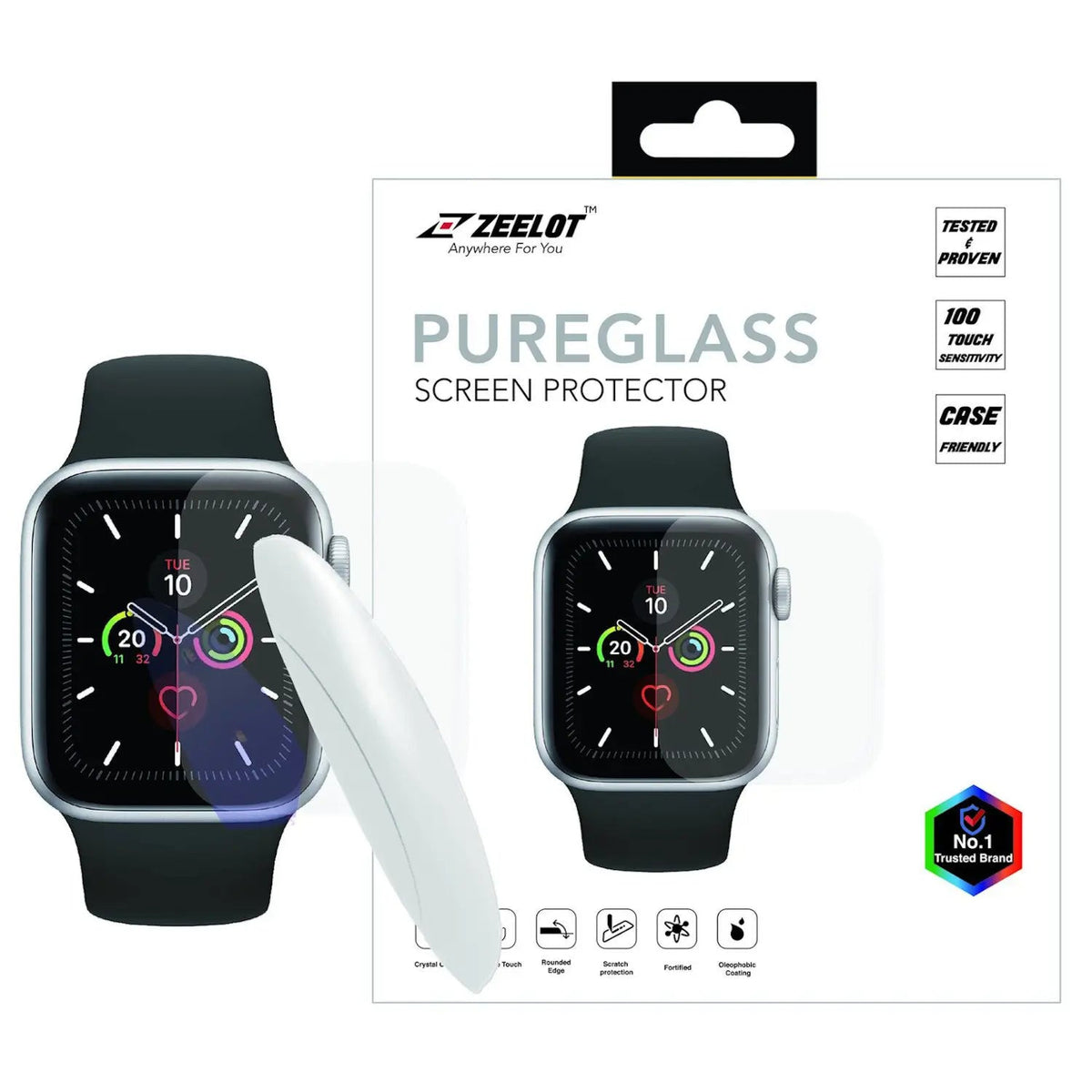 Apple watch curved hot sale screen protector