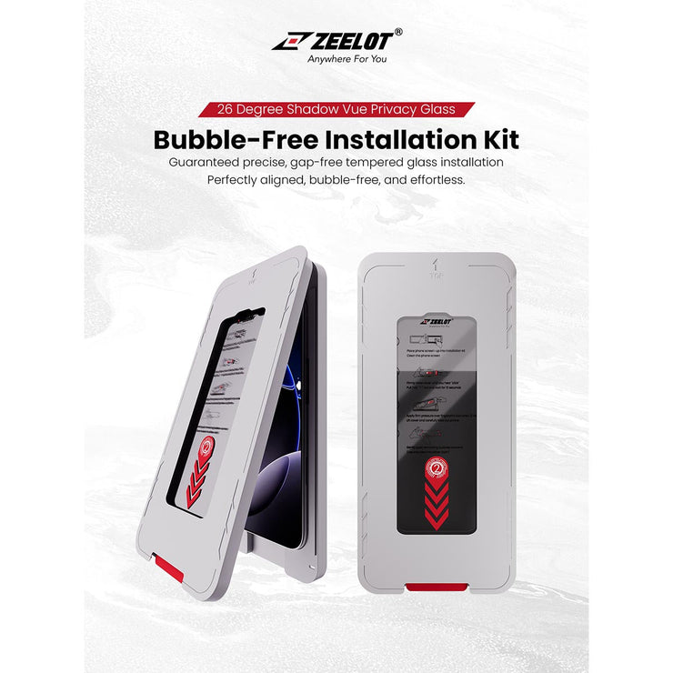 ZEELOT SOLIDsleek V2 (2.5D+) for iPhone 17 Series (with EasyFit Installation Kit) - Anywhere For You | Zeelot®
