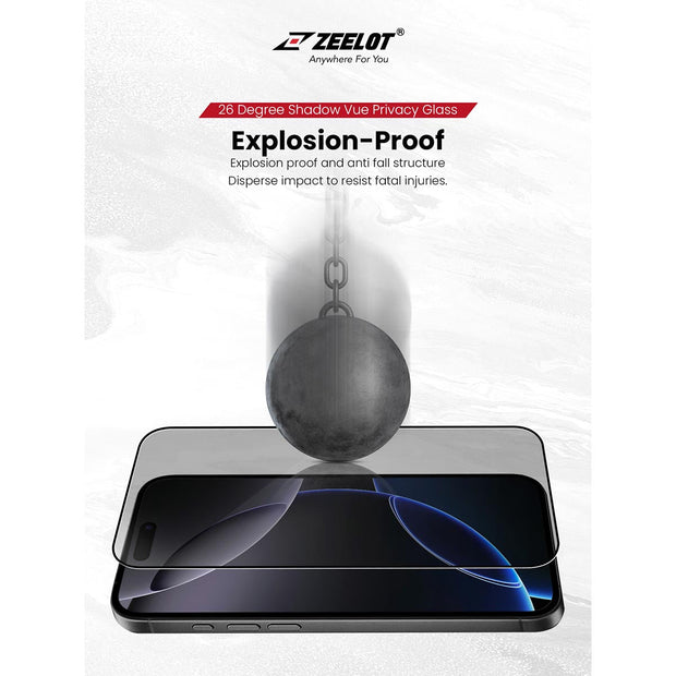 ZEELOT SOLIDsleek V2 (2.5D+) for iPhone 17 Series (with EasyFit Installation Kit) - Anywhere For You | Zeelot®