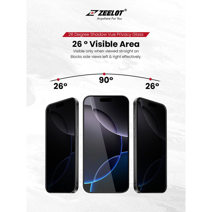 ZEELOT SOLIDsleek V2 (2.5D+) for iPhone 17 Series (with EasyFit Installation Kit) - Anywhere For You | Zeelot®