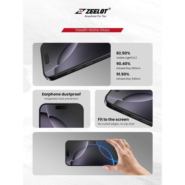 ZEELOT SOLIDsleek V2 (2.5D+) for iPhone 17 Series (with EasyFit Installation Kit) - Anywhere For You | Zeelot®