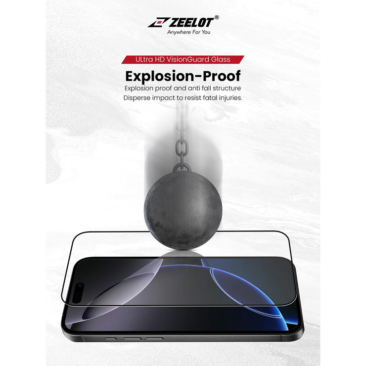 ZEELOT SOLIDsleek V2 (2.5D+) for iPhone 17 Series (with EasyFit Installation Kit) - Anywhere For You | Zeelot®