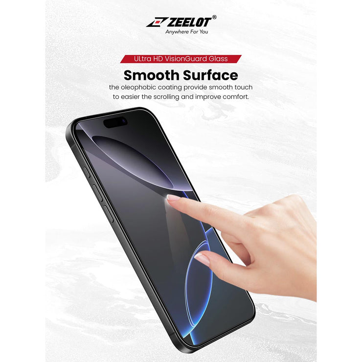 ZEELOT SOLIDsleek V2 (2.5D+) for iPhone 17 Series (with EasyFit Installation Kit) - Anywhere For You | Zeelot®