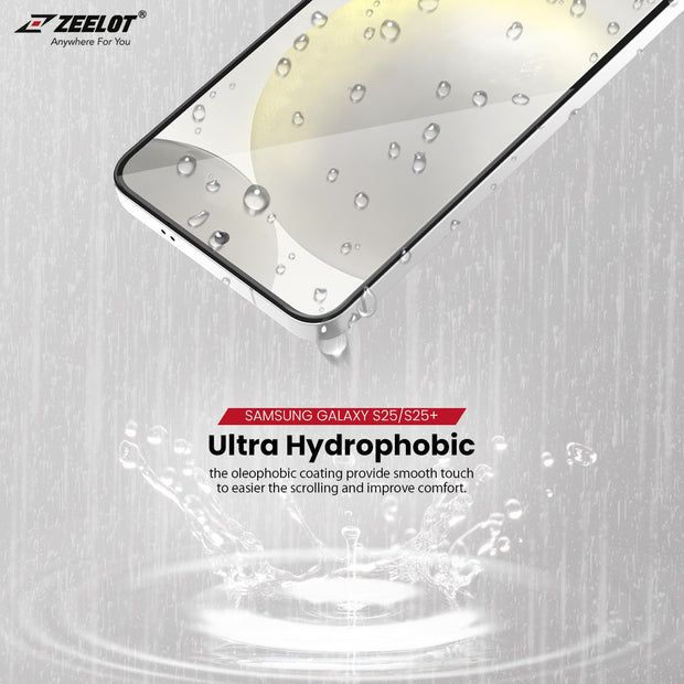 ZEELOT SOLIDsleek 2.5D Tempered Glass for Samsung Galaxy S25 Series