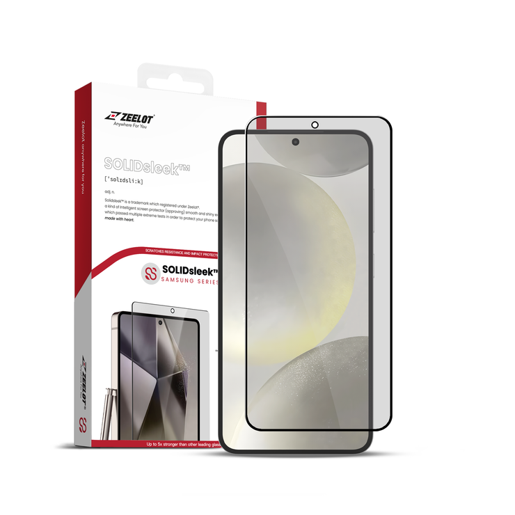 ZEELOT SOLIDsleek 2.5D Tempered Glass for Samsung Galaxy S25 Series - Anywhere For You | Zeelot®