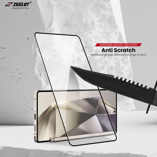 ZEELOT SOLIDsleek 2.5D Tempered Glass for Samsung Galaxy S25 Series