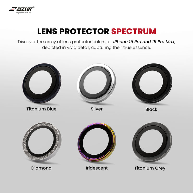 ZEELOT PIshield Titanium Alloy Lens for iPhone 15 Series - Anywhere For You | Zeelot®