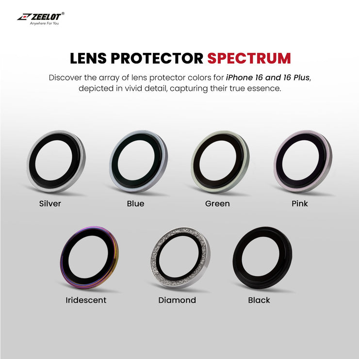 ZEELOT PISHIELD TITANIUM ALLOY LENS PROTECTOR FOR IPHONE 16 SERIES - Anywhere For You | Zeelot®