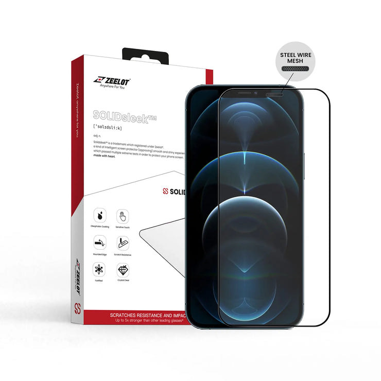 ZEELOT PureGlass 2.5D Steel Wire Tempered Glass Screen Protector for iPhone 12 Series - Anywhere For You | Zeelot®