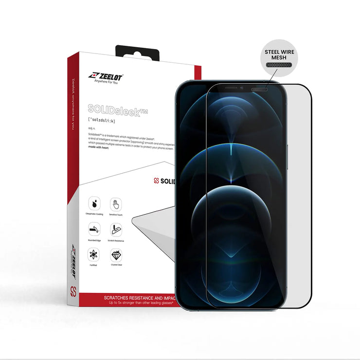 ZEELOT PureGlass 2.5D Steel Wire Tempered Glass Screen Protector for iPhone 12 Series - Anywhere For You | Zeelot®