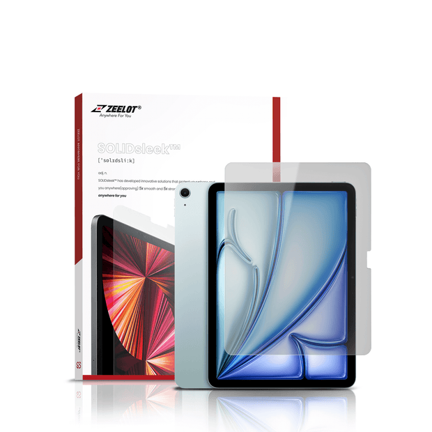 SOLIDSleek | Tempered Glass Screen Protector for iPad Air - Anywhere For You | Zeelot®