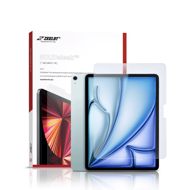 SOLIDSleek | Tempered Glass Screen Protector for iPad Air - Anywhere For You | Zeelot®