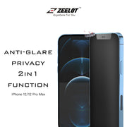 ZEELOT PureGlass 2.5D Titanium Wire Tempered Glass Screen Protector for iPhone 12 Series, Matte Privacy - Anywhere For You | Zeelot®