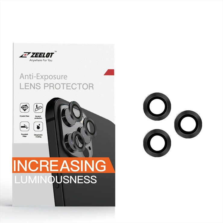 ZEELOT Titanium Steel Lens Protector for iPhone 12 Pro 6.1"/12 Pro Max 6.7" (Three Cameras) - Anywhere For You | Zeelot®