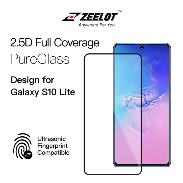 ZEELOT PureGlass 2.5D Tempered Glass Screen Protector for Samsung Galaxy S10 Lite/ S10e, Clear - Anywhere For You | Zeelot®