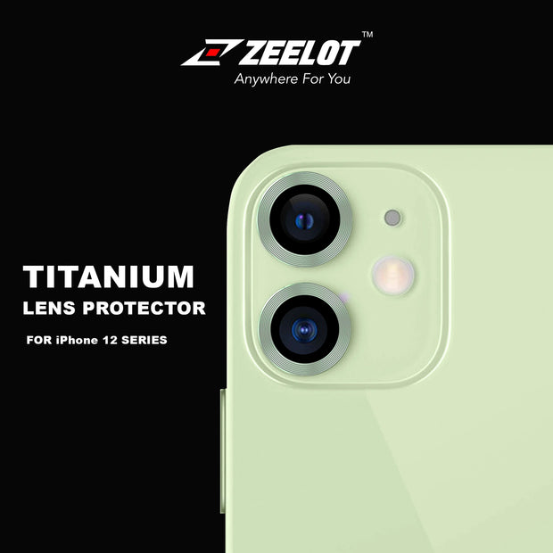 ZEELOT Titanium Steel Lens Protector for iPhone 12 6.1"/12 Mini 5.4"/iPhone 11 6.1" (Two Cameras) - Anywhere For You | Zeelot®