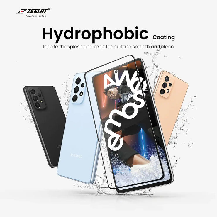 ZEELOT PureGlass 2.5D Tempered Glass Screen Protector for Samsung Galaxy A52/A53, Clear - Anywhere For You | Zeelot®