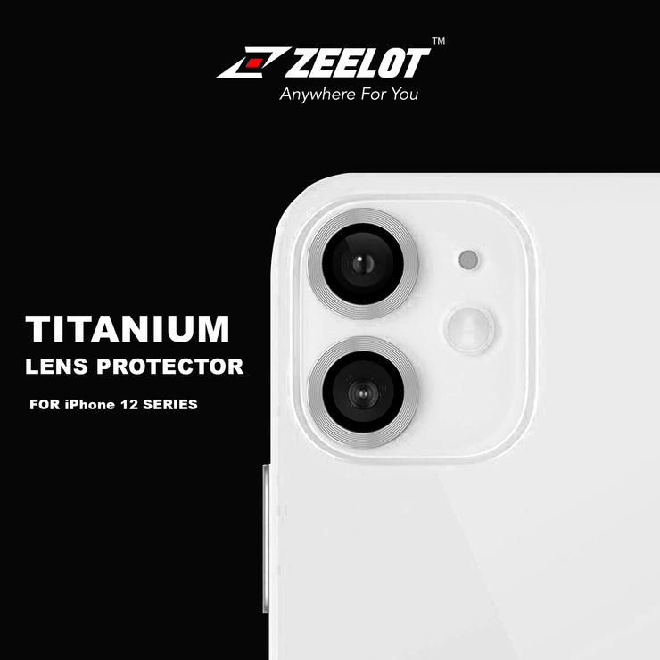ZEELOT Titanium Steel Lens Protector for iPhone 12 6.1"/12 Mini 5.4"/iPhone 11 6.1" (Two Cameras) - Anywhere For You | Zeelot®