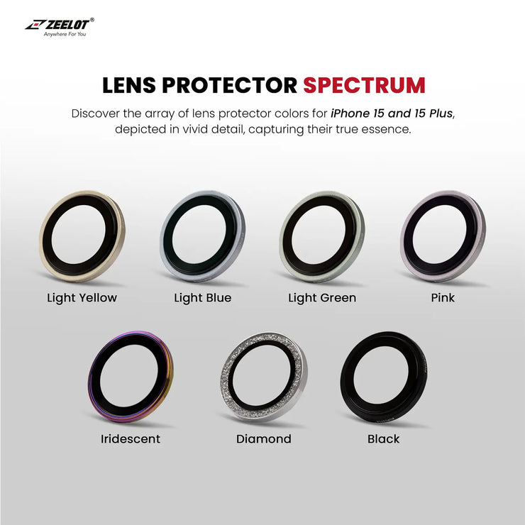 ZEELOT PIshield Titanium Alloy Lens for iPhone 15 Series - Anywhere For You | Zeelot®