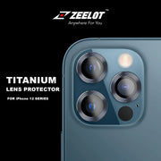 ZEELOT Titanium Steel Diamond Design with Lens Protector for iPhone 12 Pro Max 6.7"/iPhone 12 Pro 6.1" (Three Cameras) - Anywhere For You | Zeelot®