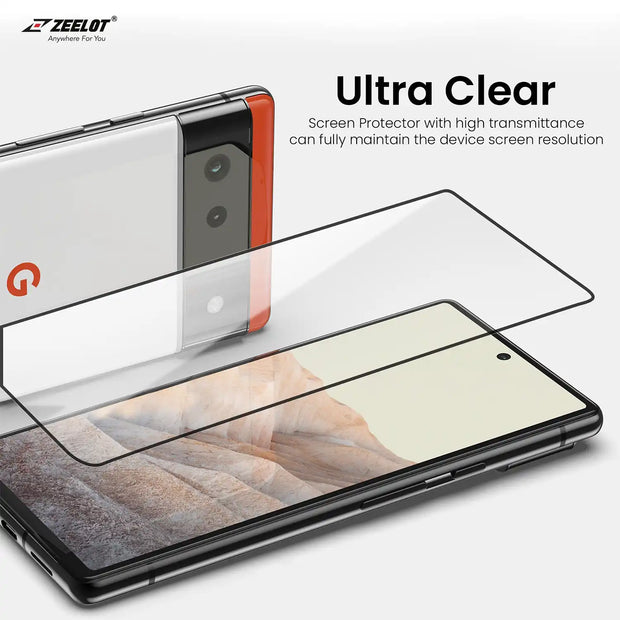 ZEELOT PureGlass 2.5D Tempered Glass Screen Protector for Google Pixel 6 - Anywhere For You | Zeelot®