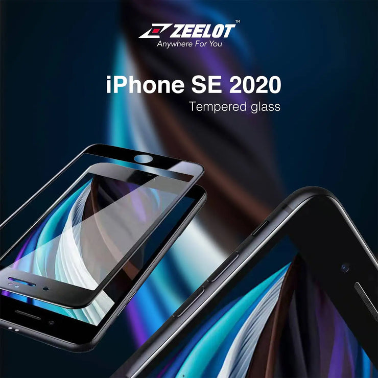 ZEELOT PureGlass 2.5D Tempered Glass Screen Protector for iPhone SE 2nd Generation - Anywhere For You | Zeelot®