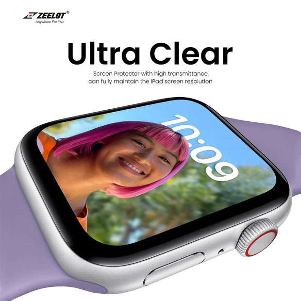 LOCA PureGlass | Tempered Glass Curved Screen Protector for Apple Watch | 42mm - Anywhere For You | Zeelot®
