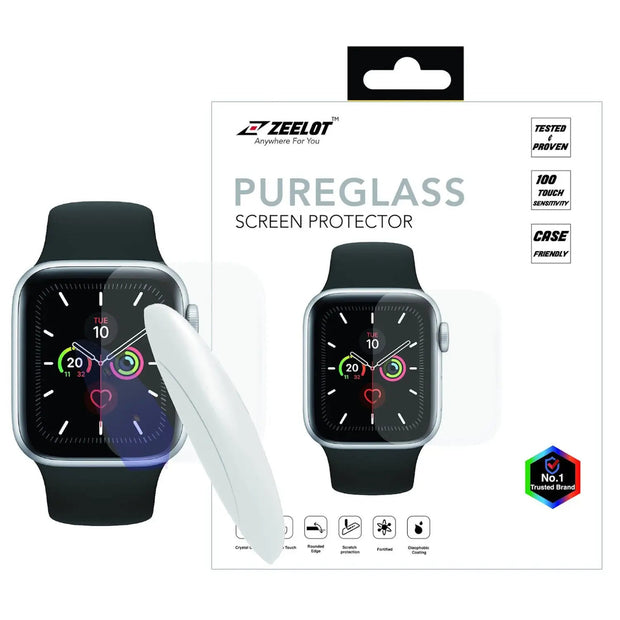 LOCA PureGlass | Tempered Glass Curved Screen Protector for Apple Watch | 42mm - Anywhere For You | Zeelot®