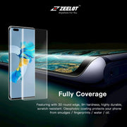 LOCA PureGlass | Tempered Glass Curved Screen Protector for Huawei Mate 40 Pro, Clear - Anywhere For You | Zeelot®