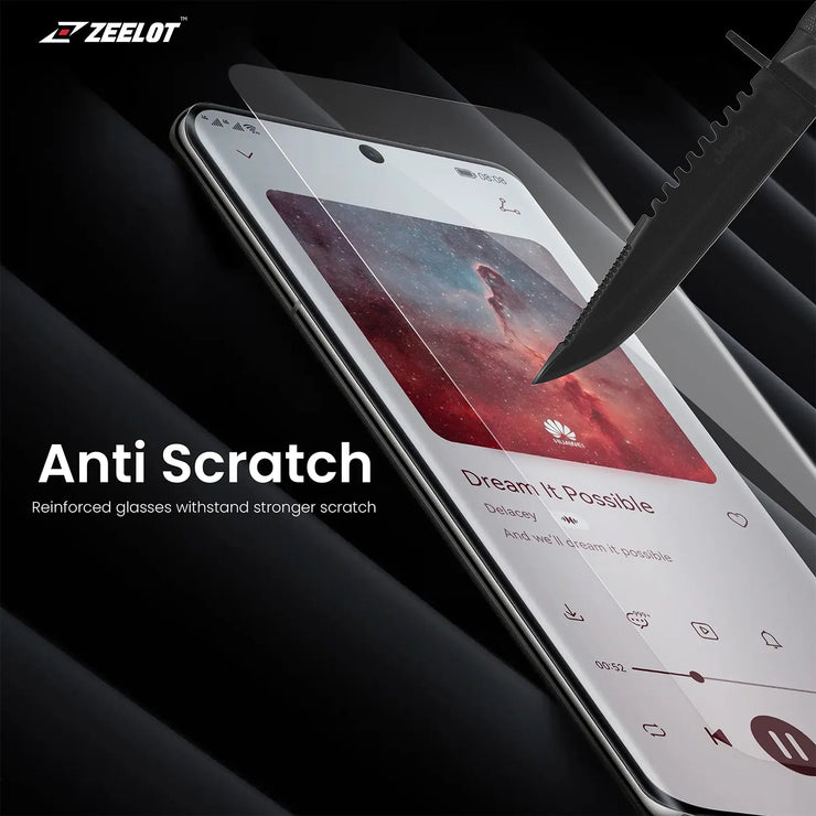 LOCA PureGlass | Tempered Glass Curved Screen Protector for Huawei P50 Pro - Anywhere For You | Zeelot®