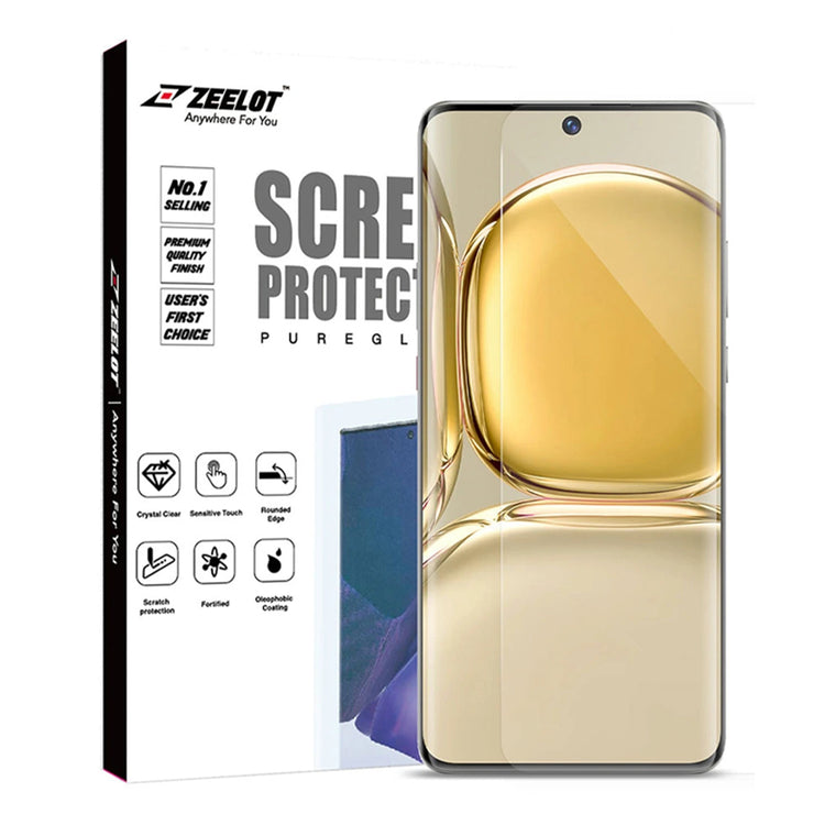 LOCA PureGlass | Tempered Glass Curved Screen Protector for Huawei P50 Pro - Anywhere For You | Zeelot®