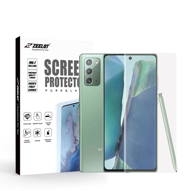 LOCA PureGlass | Tempered Glass Curved Screen Protector for Samsung Galaxy Note 20/ Note 20 Ultra - Anywhere For You | Zeelot®