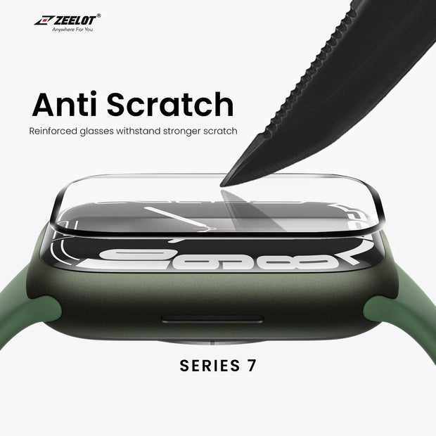 PIshield | Nanometre Hybrid Glass with Alignment Kit for Apple Watch S8/S7 Series - Anywhere For You | Zeelot®