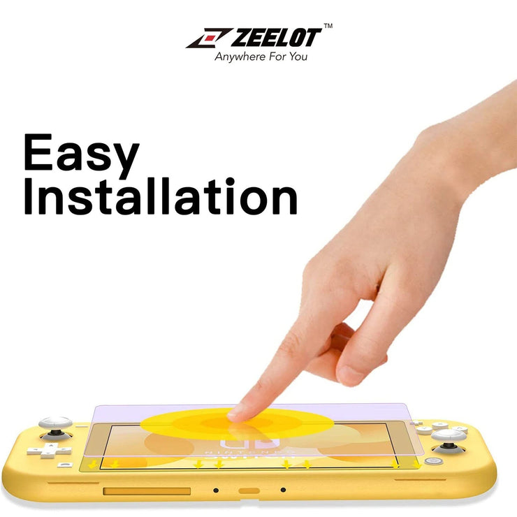 PureGlass | Tempered Glass Screen Protector for Nintendo Switch Lite, Clear - Anywhere For You | Zeelot®