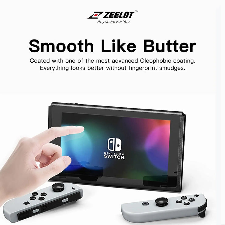 PureGlass | Tempered Glass Screen Protector for Nintendo Switch Lite, Clear - Anywhere For You | Zeelot®