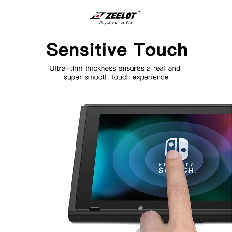 PureGlass | Tempered Glass Screen Protector for Nintendo Switch Lite, Clear - Anywhere For You | Zeelot®