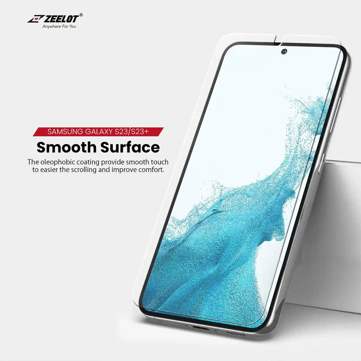 SOLIDsleek | LOCA Tempered Glass Screen Protector for Samsung Galaxy S23 Series - Anywhere For You | Zeelot®