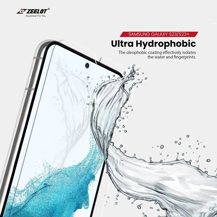 SOLIDsleek | LOCA Tempered Glass Screen Protector for Samsung Galaxy S23 Series - Anywhere For You | Zeelot®