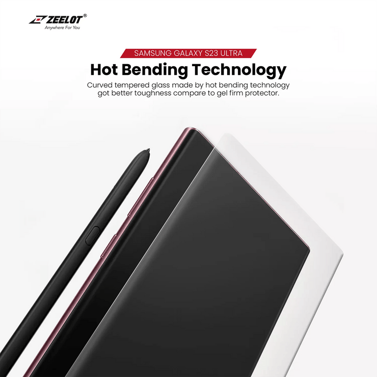 SOLIDsleek | LOCA Tempered Glass Screen Protector for Samsung Galaxy S23 Series - Anywhere For You | Zeelot®