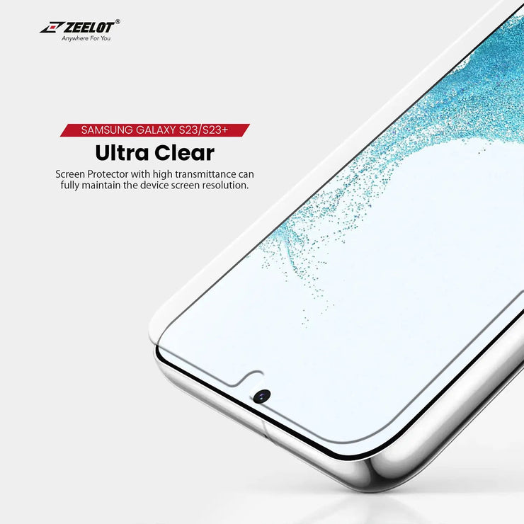 SOLIDsleek | LOCA Tempered Glass Screen Protector for Samsung Galaxy S23 Series - Anywhere For You | Zeelot®