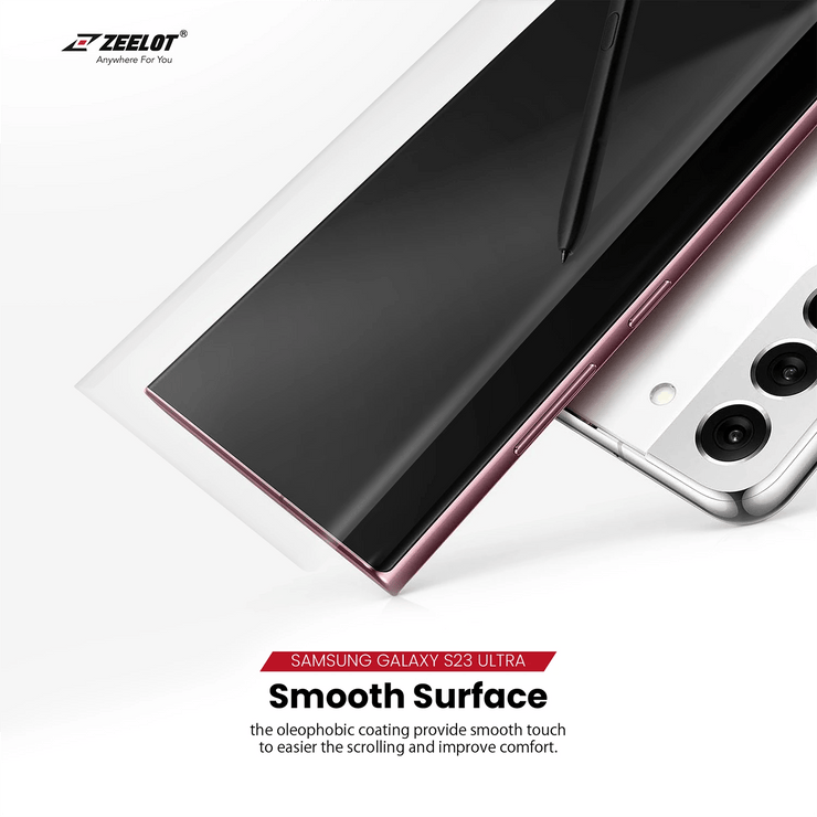 SOLIDsleek | LOCA Tempered Glass Screen Protector for Samsung Galaxy S23 Series - Anywhere For You | Zeelot®