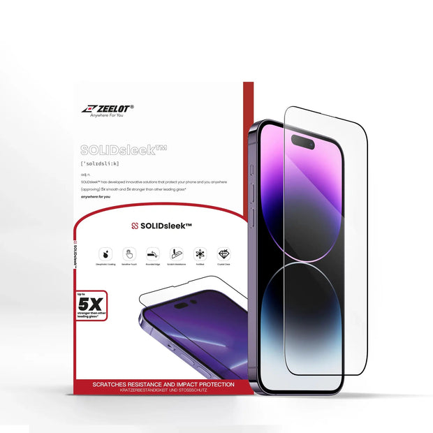 SOLIDsleek | Tempered Glass for iPhone 14 Series - Anywhere For You | Zeelot®