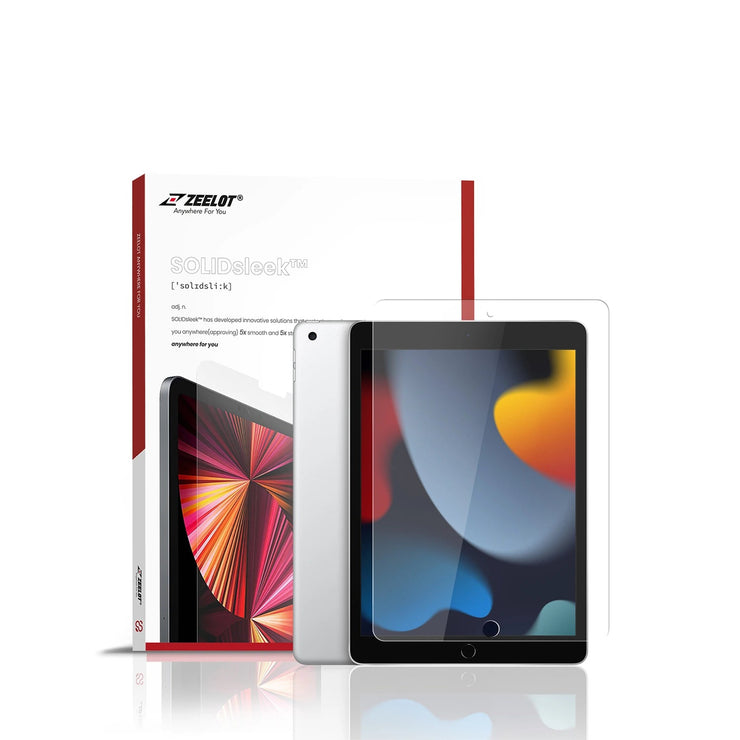 SOLIDSleek | Tempered Glass Screen Protector for iPad - Anywhere For You | Zeelot®