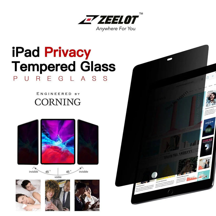 SOLIDSleek | Tempered Glass Screen Protector for iPad - Anywhere For You | Zeelot®