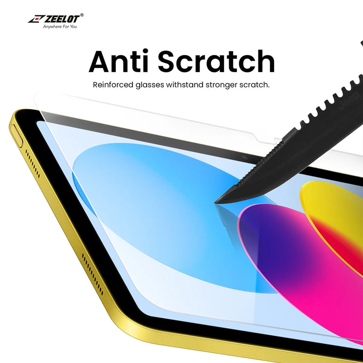 SOLIDSleek | Tempered Glass Screen Protector for iPad - Anywhere For You | Zeelot®