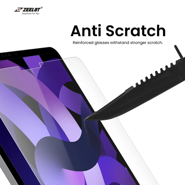 SOLIDSleek | Tempered Glass Screen Protector for iPad Air - Anywhere For You | Zeelot®