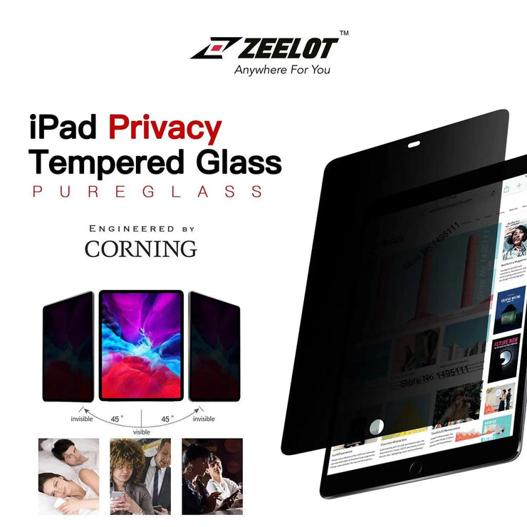 SOLIDSleek | Tempered Glass Screen Protector for iPad Air - Anywhere For You | Zeelot®