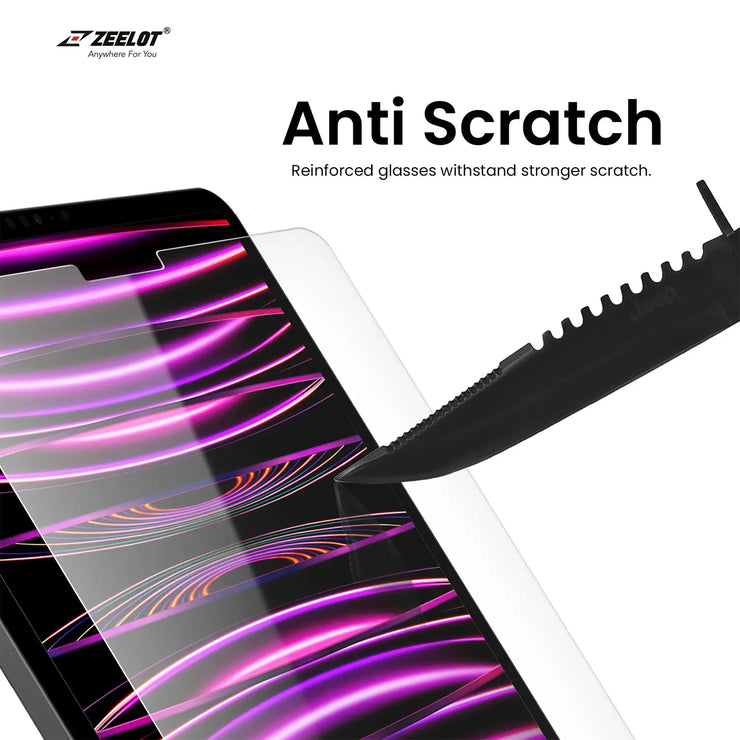 SOLIDSleek | Tempered Glass Screen Protector for iPad Pro - Anywhere For You | Zeelot®
