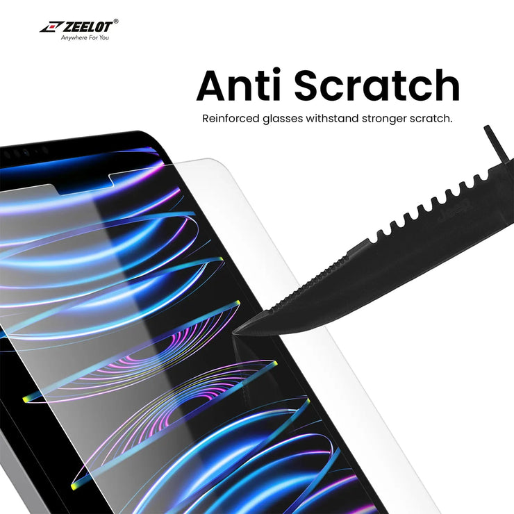 SOLIDSleek | Tempered Glass Screen Protector for iPad Pro - Anywhere For You | Zeelot®