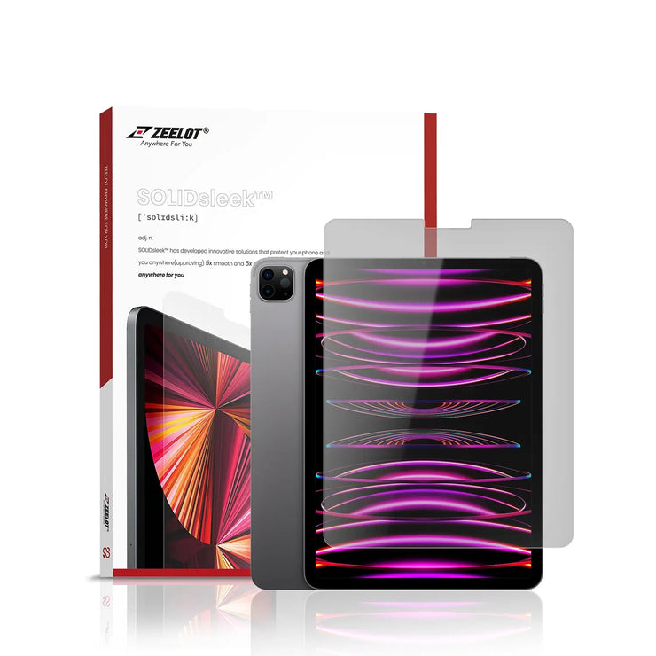 SOLIDSleek | Tempered Glass Screen Protector for iPad Pro - Anywhere For You | Zeelot®